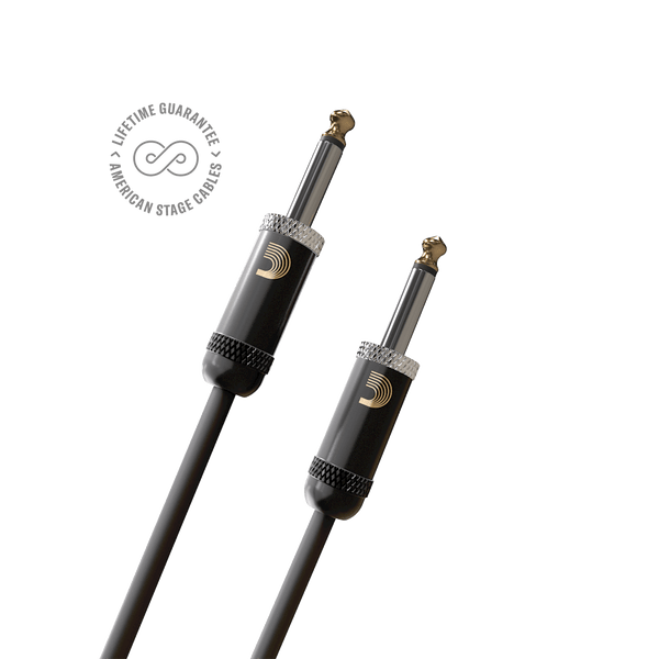 D'Addario American Stage 10' Straight-Ends Guitar Instrument Cable, PW-AMSG-10