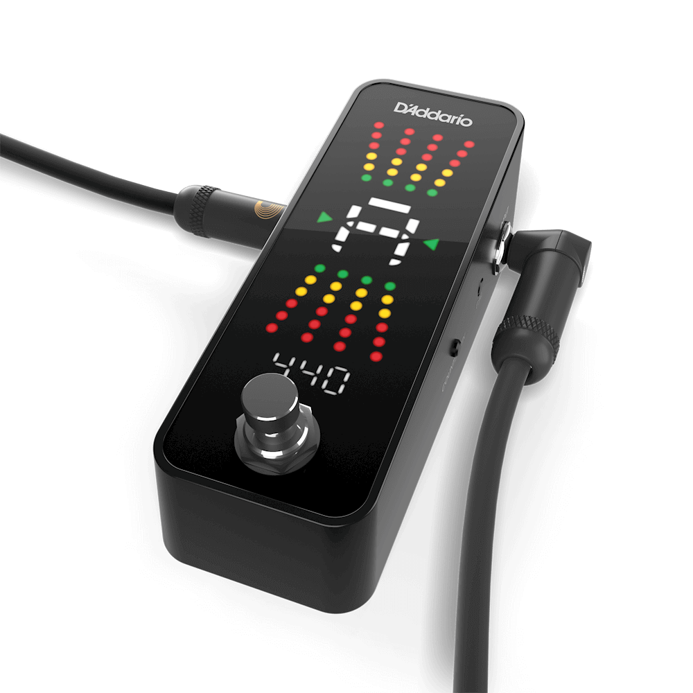 D'Addario CHROMATIC PLUS Guitar/Bass Pedal Tuner with Signal Buffer, PW-CT-23
