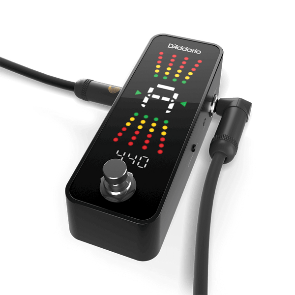 D'Addario CHROMATIC PLUS Guitar/Bass Pedal Tuner with Signal Buffer, PW-CT-23