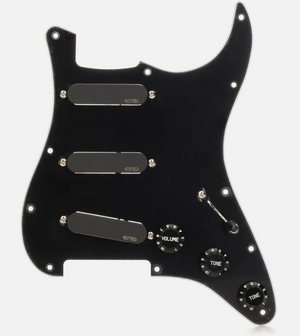 EMG DG20 Prewired/Loaded Guitar Pickguard Set, Total Eclipse Black
