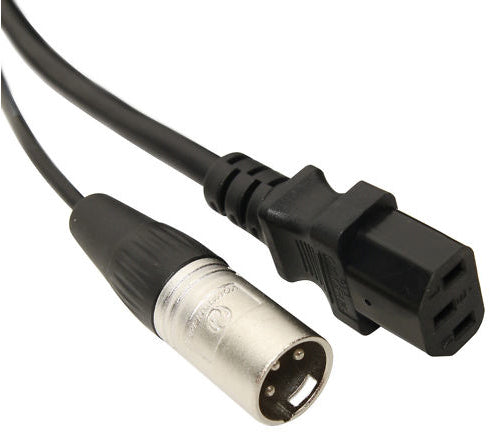 Elite Core PA50 50' Powered Speaker Cable Cord - Balanced Neutrik XLR + AC Plug