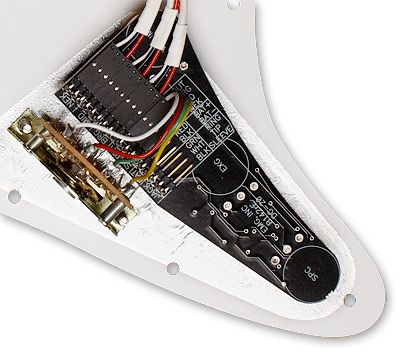 EMG DG20 Active Pickup Prewired/Loaded Guitar Pickguard Set, White