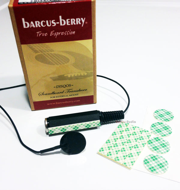 Barcus-Berry DISQOS Soundboard Acoustic Guitar Pickup w/External Mount Jack