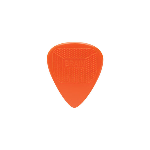 D'Andrea Snarling Dog Guitar Picks, Brain Picks, 72 Picks, 1.14mm Orange