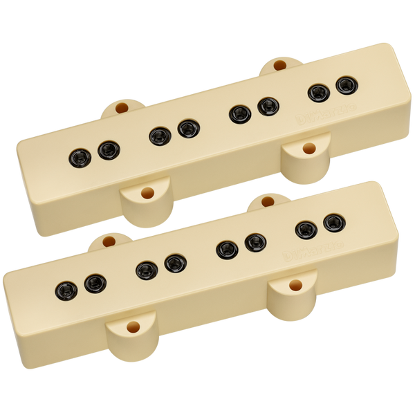 DiMarzio DP123CR Model J/Jazz Bass Neck and Bridge Pickups Set - CREAM