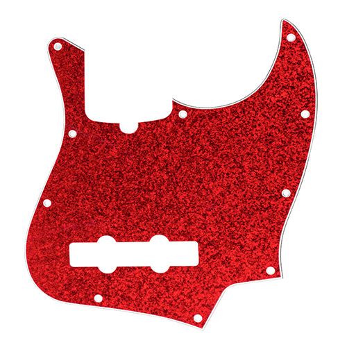 D'Andrea Pro Sparkle Pickguard for Fender Jazz/J-Bass - Red Sparkle, DPP-JB-RDS