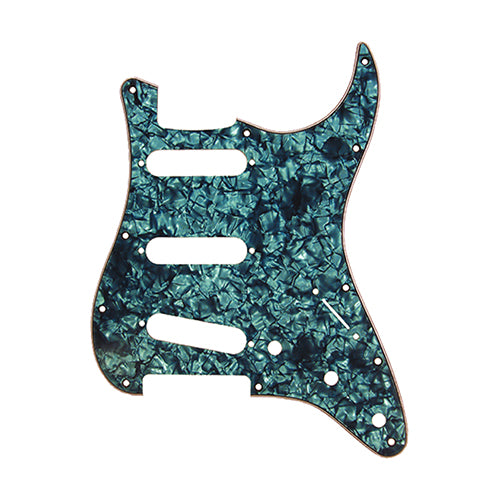 D'Andrea Pro Stratocaster/Strat 11-Hole Guitar Pickguard, Aqua Pearl, DPP-ST-AQP