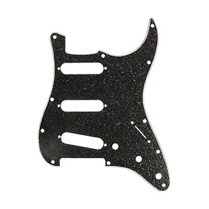 D'Andrea Pro Stratocaster/Strat 11-Hole Pickguard- Black Sparkle, DPP-ST-BKS