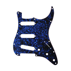 D'Andrea Pro Stratocaster/Strat 11-Hole Guitar Pickguard- Blue Pearl, DPP-ST-BLP