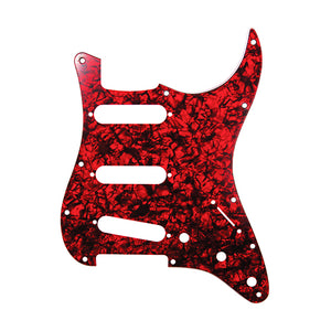 D'Andrea Pro Stratocaster/Strat 11-Hole Guitar Pickguard, Red Pearl, DPP-ST-RDP