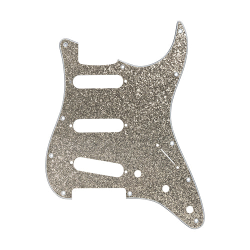 D'Andrea Pro Stratocaster/Strat 11-Hole Pickguard- Silver Sparkle, DPP-ST-SIS