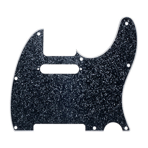 D'Andrea Pro Telecaster/Tele 8-Hole Guitar Pickguard - Black Sparkle, DPP-TL-BKS