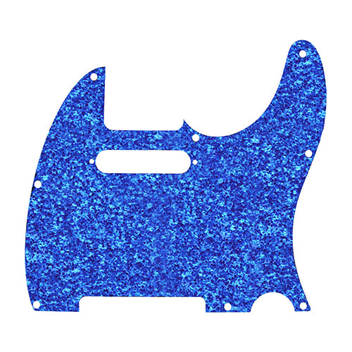 D'Andrea Pro Telecaster/Tele 8-Hole Guitar Pickguard - Blue Sparkle, DPP-TL-BLS
