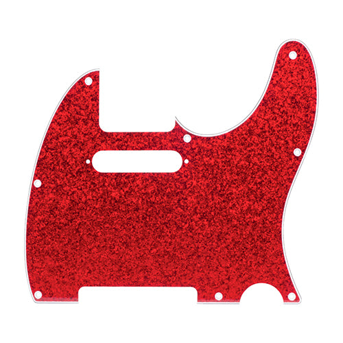 D'Andrea Pro Telecaster/Tele 8-Hole Guitar Pickguard - Red Sparkle, DPP-TL-RDS