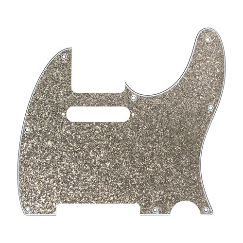 D'Andrea Pro Telecaster/Tele 8-Hole Guitar Pickguard - Silver Sparkle, DPP-TL-SIS