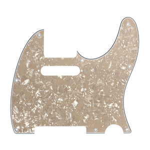 D'Andrea Pro Telecaster/Tele 8-Hole Guitar Pickguard - Vintage Pearl, DPP-TL-VNP