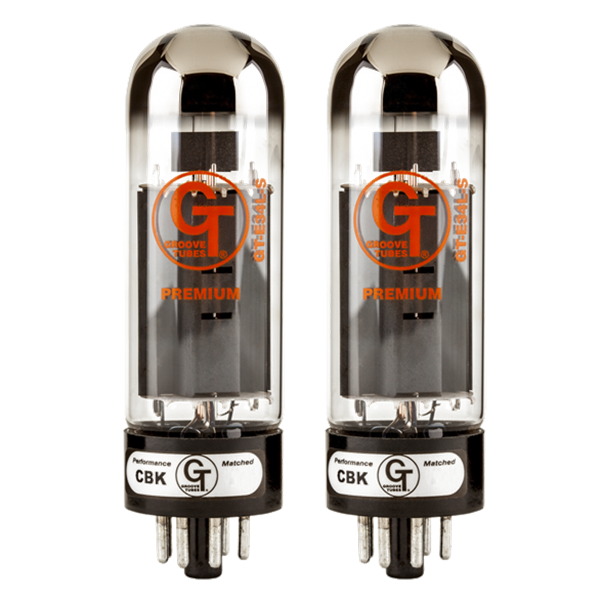 Groove Tubes Gold Series GT-E34L-S Matched Power Tubes Medium (4-7 GT) DUET/PAIR