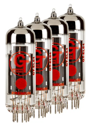 Groove Tubes Gold GT-EL84-S Matched Power Tubes Medium (4-7 GT Rating) QUARTET