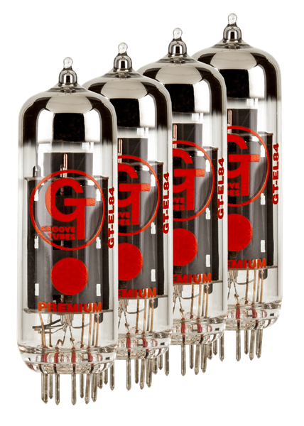 Groove Tubes Gold GT-EL84-S Matched Power Tubes Medium (4-7 GT Rating) QUARTET