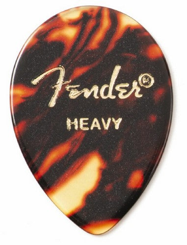 Fender 354 Classic Celluloid Guitar Picks - SHELL, HEAVY - 12-Pack (1 Dozen)