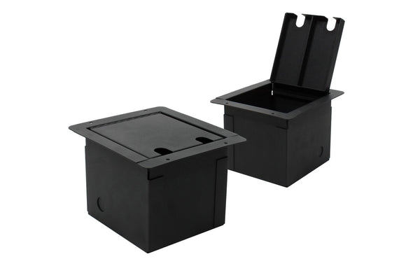 Elite Core FB8-2NE8FD Recessed Stage Pocket Floor Box w/ 6 XLR, 2 EtherCon Cat5e