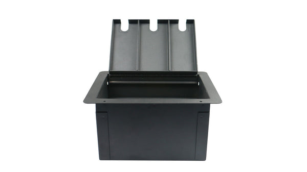 Elite Core FBL10+AC Recessed Stage Floor Box w/10 XLR-F + Duplex AC Power Outlet