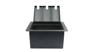 Elite Core FBL12+AC Recessed Stage Floor Box w/12 XLR-F + Duplex AC Power Outlet