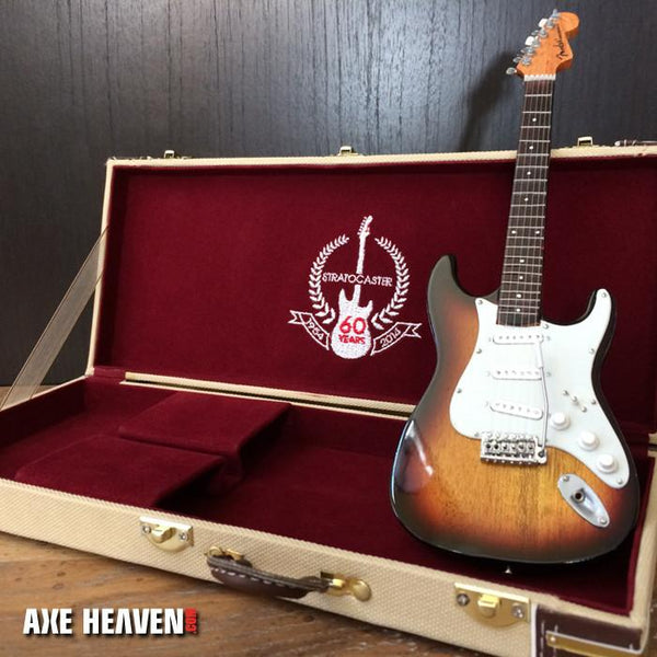 AXE HEAVEN Fender 60th Anniversary Miniature Strat Guitar Case, DISPLAY GIFT