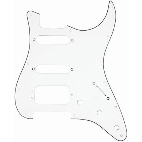 Genuine Fender H/S/S, 11-Hole Fat Strat/Stratocaster Pickguard, 3-Ply - WHITE