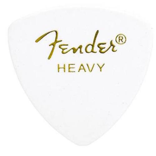 Fender 346 Classic Celluloid Guitar Picks - WHITE - HEAVY - 72-Pack (1/2 Gross)