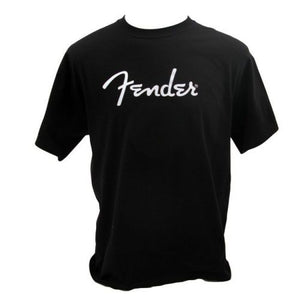 Genuine Fender Guitars Original Logo Tee Men's T-Shirt - BLACK - S, SMALL