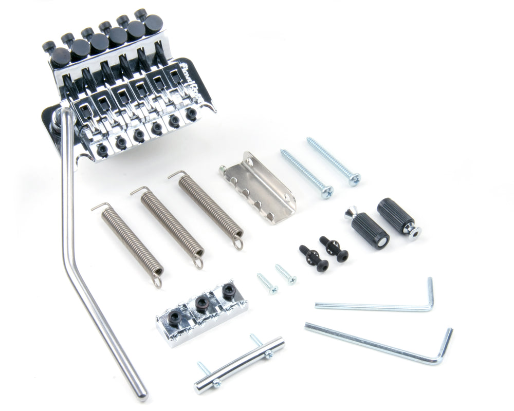 Floyd Rose Original FRT100 Tremolo Bridge System Kit with R2 Nut - CHROME