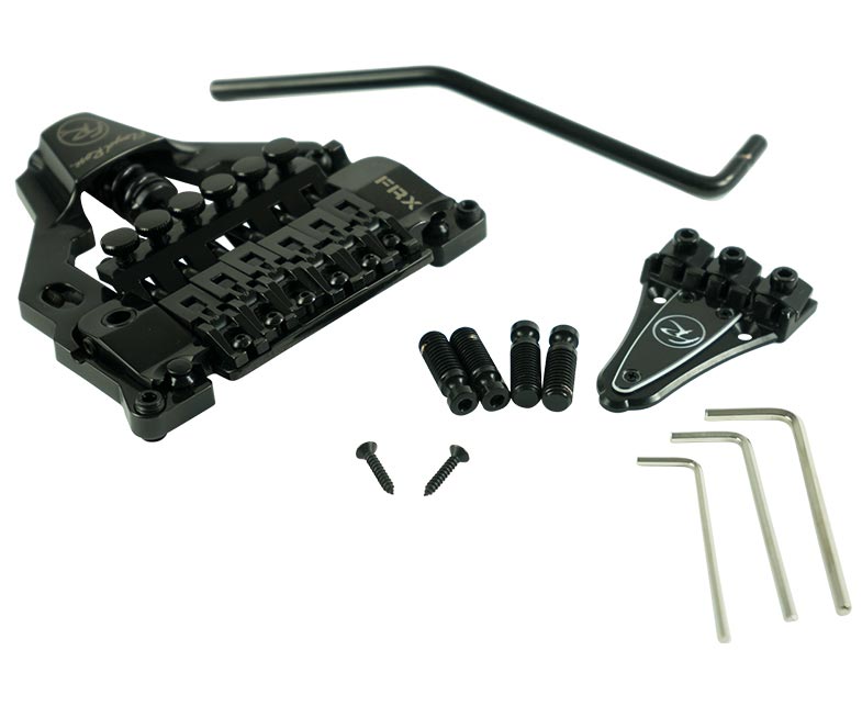 Floyd Rose FRTX02000 FRX Surface-Mount Tremolo Bridge System Kit w/ Nut - BLACK