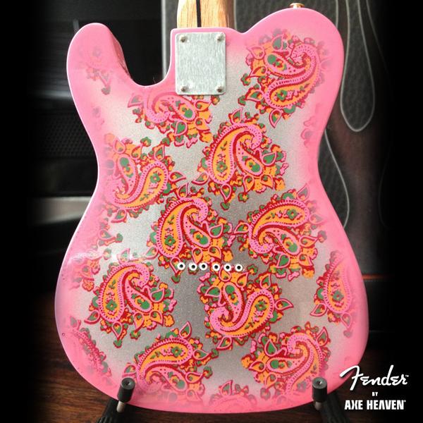 AXE HEAVEN Fender Pink Paisley Telecaster MINIATURE Guitar Display Gift, FT-005