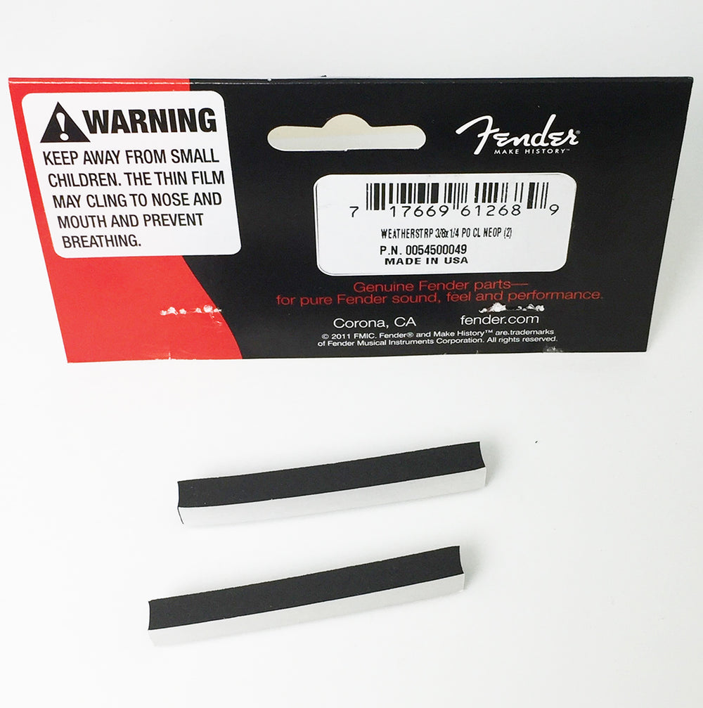 Genuine Fender Jaguar/Jazzmaster Guitar Adhesive Weatherstrip Mute Foam - 2 Pack