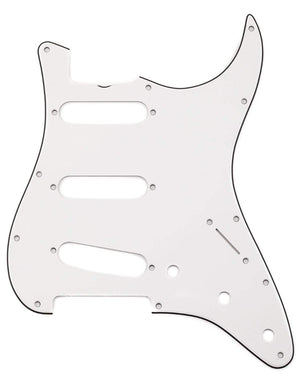 Genuine Fender '65 Strat Pickguard w/Truss Rod Notch 11-Hole 3-Ply - Eggshell