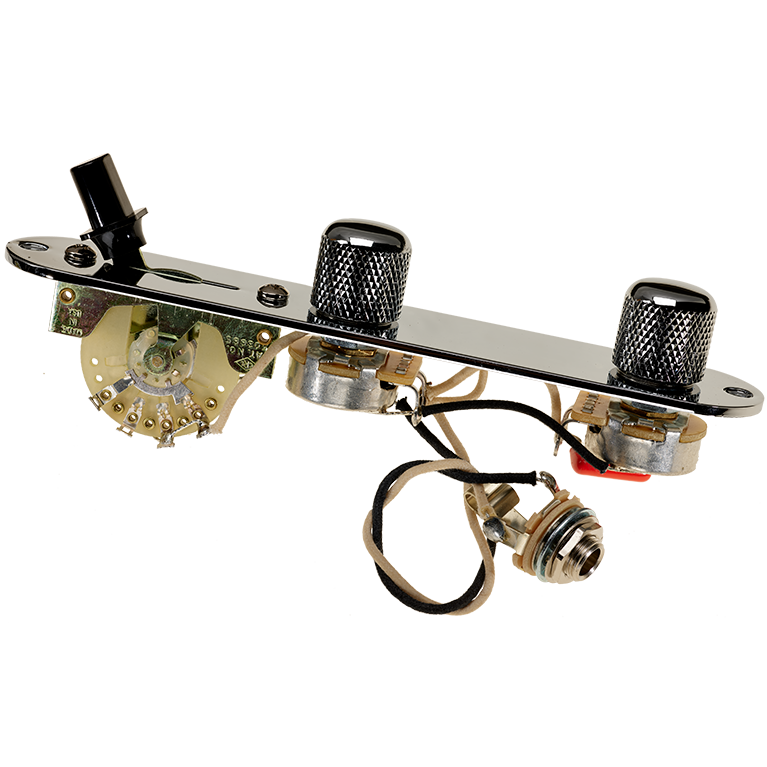 DiMarzio 3-Way Wiring Harness Chrome Control Plate for Fender Tele/Telecaster