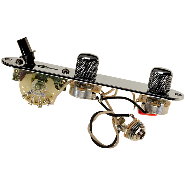 DiMarzio 3-Way Wiring Harness Chrome Control Plate for Fender Tele/Telecaster