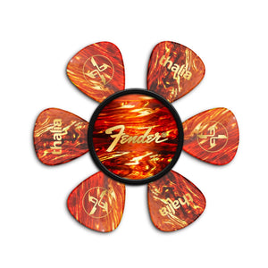 Thalia X Fender Pick Puck, Guitar Pick Holder, Tortoise/Gold Perine Logo