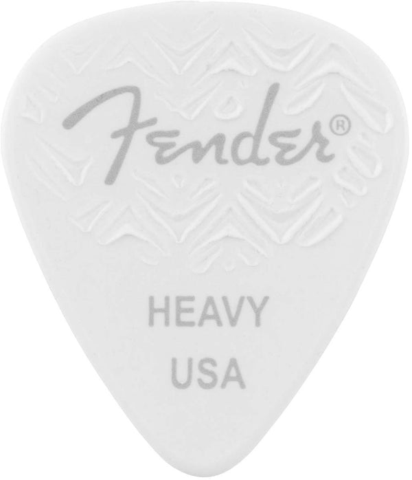 Genuine Fender Wavelength 351 Guitar Picks (6 Pack) HEAVY - WHITE