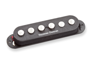 Seymour Duncan SSL-7 Quarter Pounder Staggered for Stratocaster, RWRP Middle, Black, 11202-09-RWRP