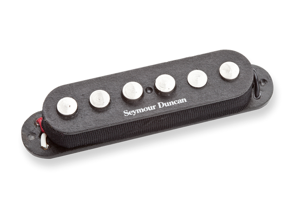 Seymour Duncan SSL-7 Quarter Pounder Staggered for Stratocaster, RWRP Middle, Black, 11202-09-RWRP