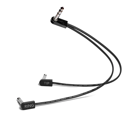 EBS Y-Insert Flat Cable Mono/Stereo Jack Adapter, 30 centimeters