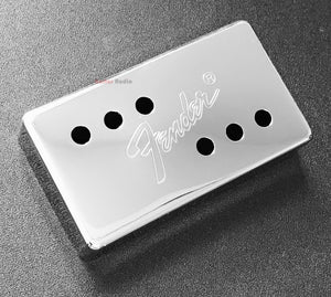 Genuine Fender 72' Tele Telecaster Humbucker Pickup Cover - CHROME with LOGO