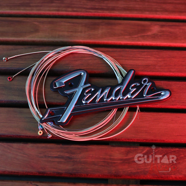 Genuine Fender Amplifier Parts - Blackface Metal Amp Logo Plate with Screws