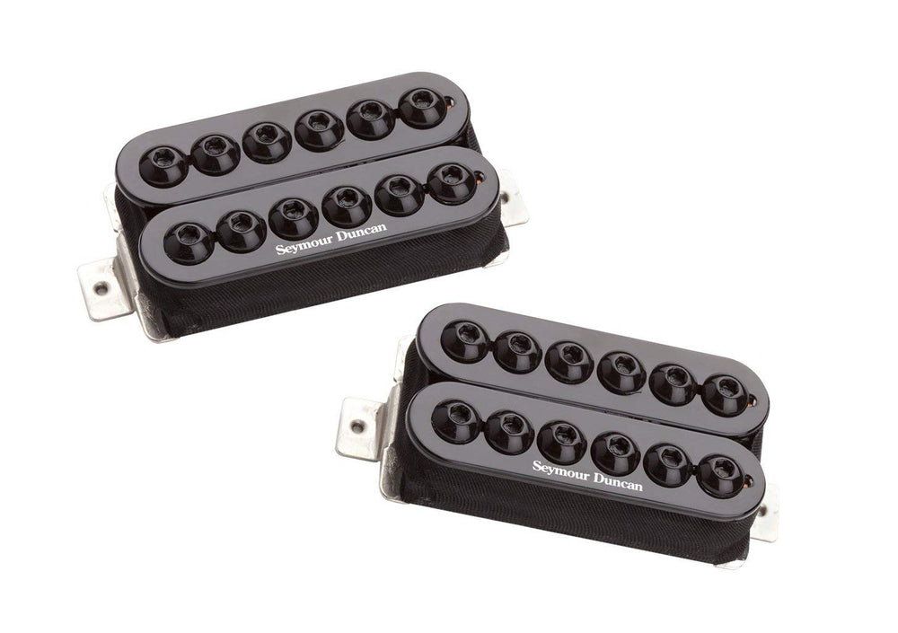 Seymour Duncan SH-8 Invader High Output Black Humbucker NECK & BRIDGE Pickup Set, 11108-31-B