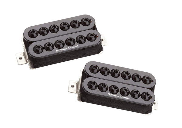 Seymour Duncan SH-8 Invader High Output Black Humbucker NECK & BRIDGE Pickup Set, 11108-31-B