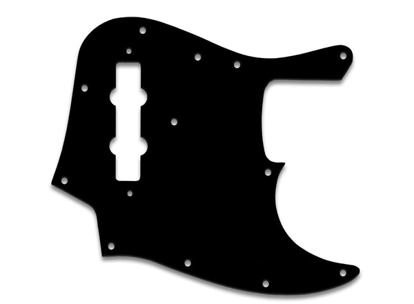 WD Music 1-Ply Black Pickguard for Fender USA Jazz/J-Bass (JB-301)