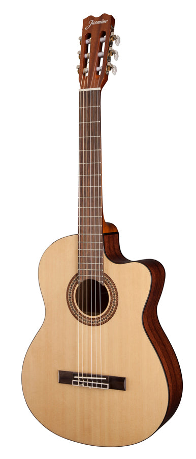 Jasmine JC25CE-NAT Acoustic-Electric Cutaway Classical Guitar