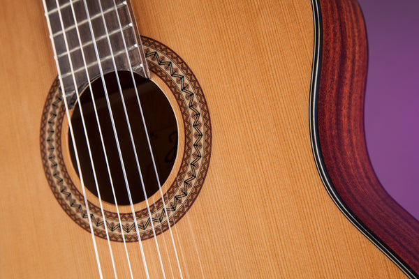 Jasmine JC27CE-NAT Acoustic-Electric Cutaway Solid Classical Guitar